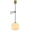 KCO Lighting Nordic Modern Pendant Light, Height Adjustable, Milk Glass Shade, Ceiling Mount, E26 Base, Three-Color Dimmable, LED Compatible, Stylish