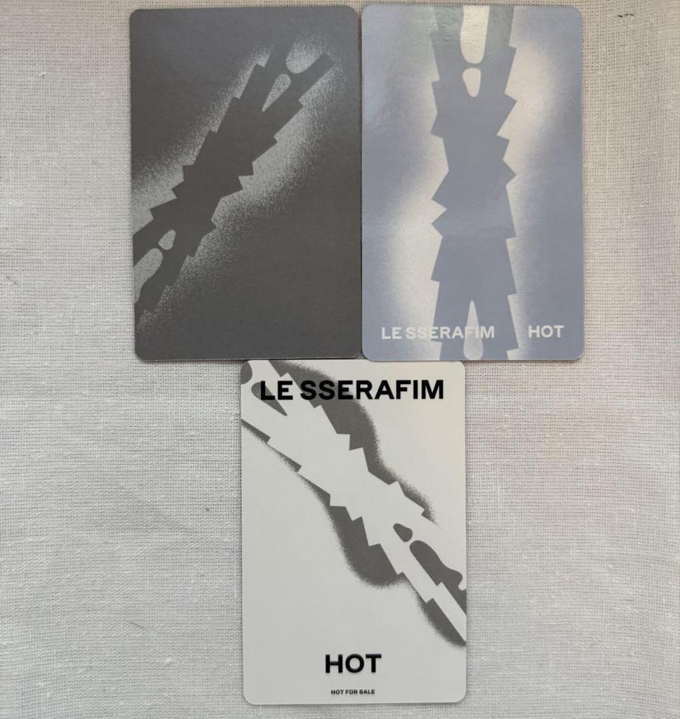 [Б/У] LESSERAFIM HOT Чэвон Набор из 3 торговых карт