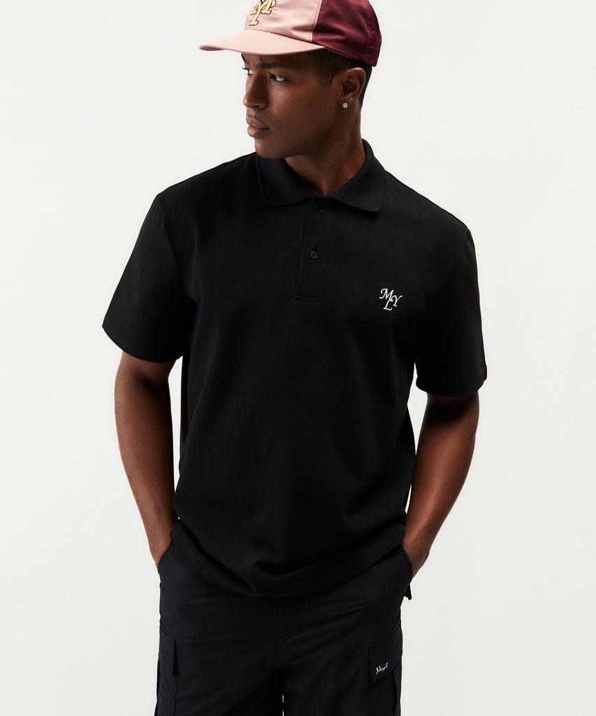 MAYOL Myl Short Sleeve Polo Shirt_Black