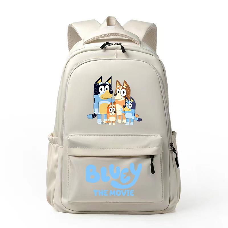 Забавный мультяшный рюкзак в стиле Bluey College, школьный рюкзак для отдыха, снижающий нагрузку на ученика