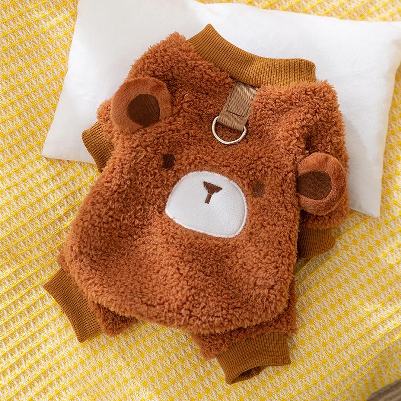 Одежда для кошек на четыре лапы осень и зима теплая британская короткошерстная голубая кошка кукла котенок щенок собака питомец флис