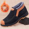 Мужские зимние модные повседневные спортивные хлопковые туфли Теплые и удобные зимние ботинки Толстые и теплые ботинки для ходьбы