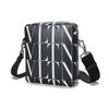Valentino Classic VLTN Pattern Leather Crossbody Shoulder Bag Men bags Black White VY2B0942BLH-0NI