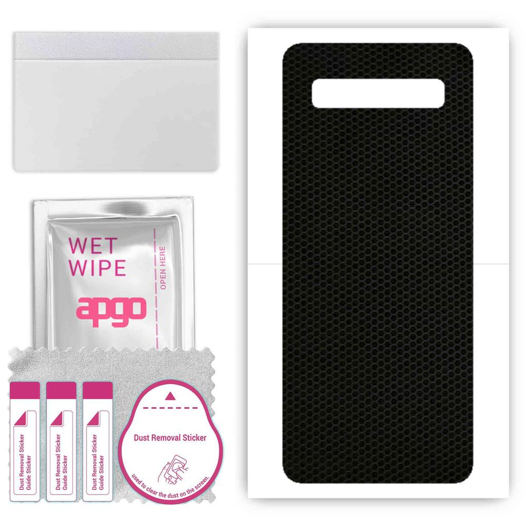 apgo Protective Skin Sticker for the Back Compatible with TCL 10 SE, Wrap Film, Foil, Vinyl - Pattern Matrix