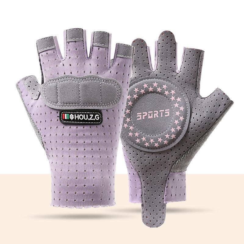 Half finger children's gloves outdoor sports boys and girls fitness skateboard training