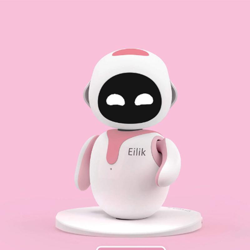 Eilik Robot Toy Smart Companion Pet Robot Настольная игрушка Настольный робот-компаньон синий и розовый