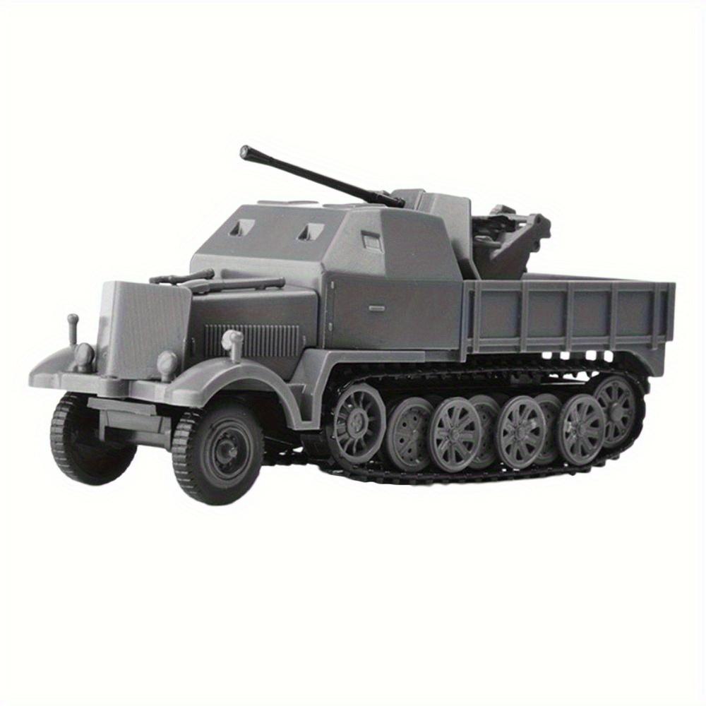 1:72 масштаба миниатюрная полугусеничная модель бронированной машины игрушки Второй мировой войны FLAK37 4D сборка автомобиля DIY комплект