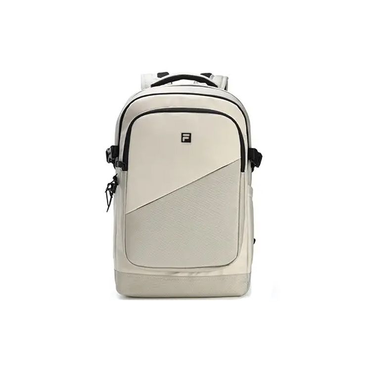 FILA Large Capacity Sports Fabric Laptop Backpack Men Backpack Off-White A13M321105FDY