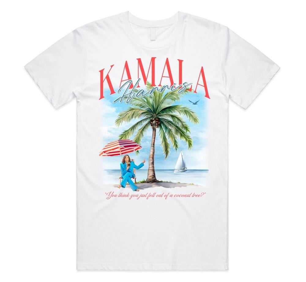 Kamala Harris 2024 (3) T-shirt Tee Top US President Election Coconut Tree Meme Unisex T-Shirt