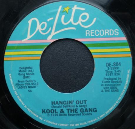 7inch Record KOOL THE GANG Hangin Out DE804 DeLite Records 1979 US Dance Electronica Used
