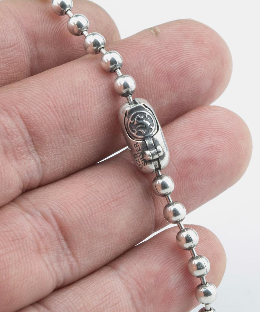 Sheen666 Ball Chain Silver Bracelet 4Mm