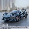 1:24 масштаба Pagani литая металлическая модель автомобиля из сплава, супер спортивная модель автомобиля, модные аксессуары, украшения для автомобиля со звуком и светом, подарок для мальчиков