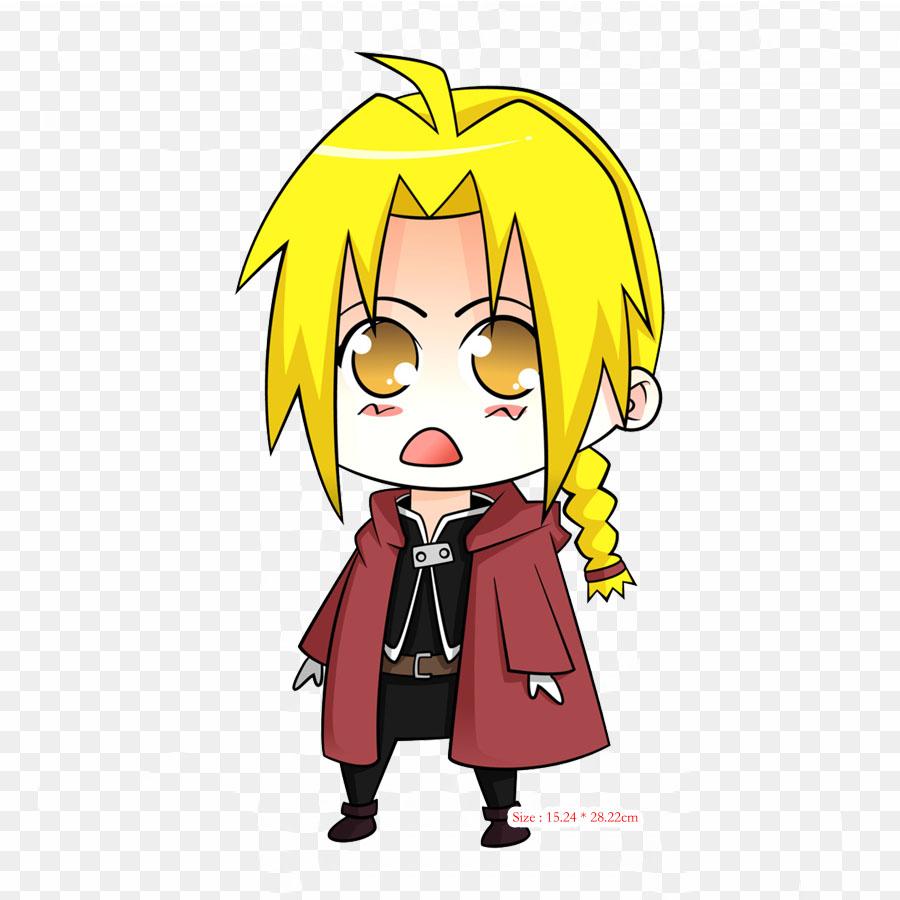 Thermal Sticker Patch On Clothing Edward Elric Alphonse Elric Iron On Patch For T-Shirt Dress DIY Washable A-Level Applique