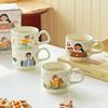 Мультяшные Креативные Семейные Керамические Составные Кружки Персональные Специальные Бытовые Чашки для Питья Сувенирный Подарок Подарки