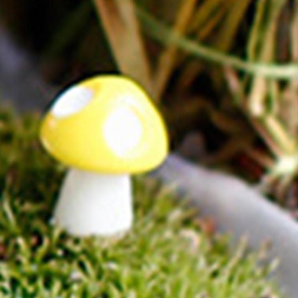 20Pcs Mini Artificial Mushroom Miniatures Fairy Garden Ornament Resin Crafts