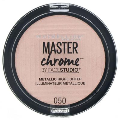 Maybelline Master Chrome Металлический хайлайтер 6,7 г, 1 штука, 050 Расплавленное розовое золото