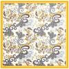 Silk Scarf Women Large Shawls Cashew Flower Print Stoles Square Bandana Luxury Kerchief Hijab Female Foulards 130CM