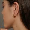 Пряжки с ушками змеи, собаки, кошки Женские серьги-кольца из серебра 925 пробы с таксой Подарок для девочки на вечеринку, день рождения Минимализм Ювелирные изделия