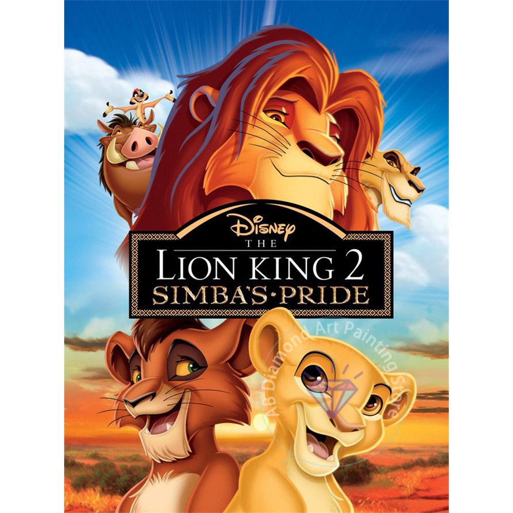 Набор для алмазной живописи «Король Лев» 5D DIY Алмазная вышивка крестом Искусство ручной работы Подарки для взрослых и детей Домашний декор