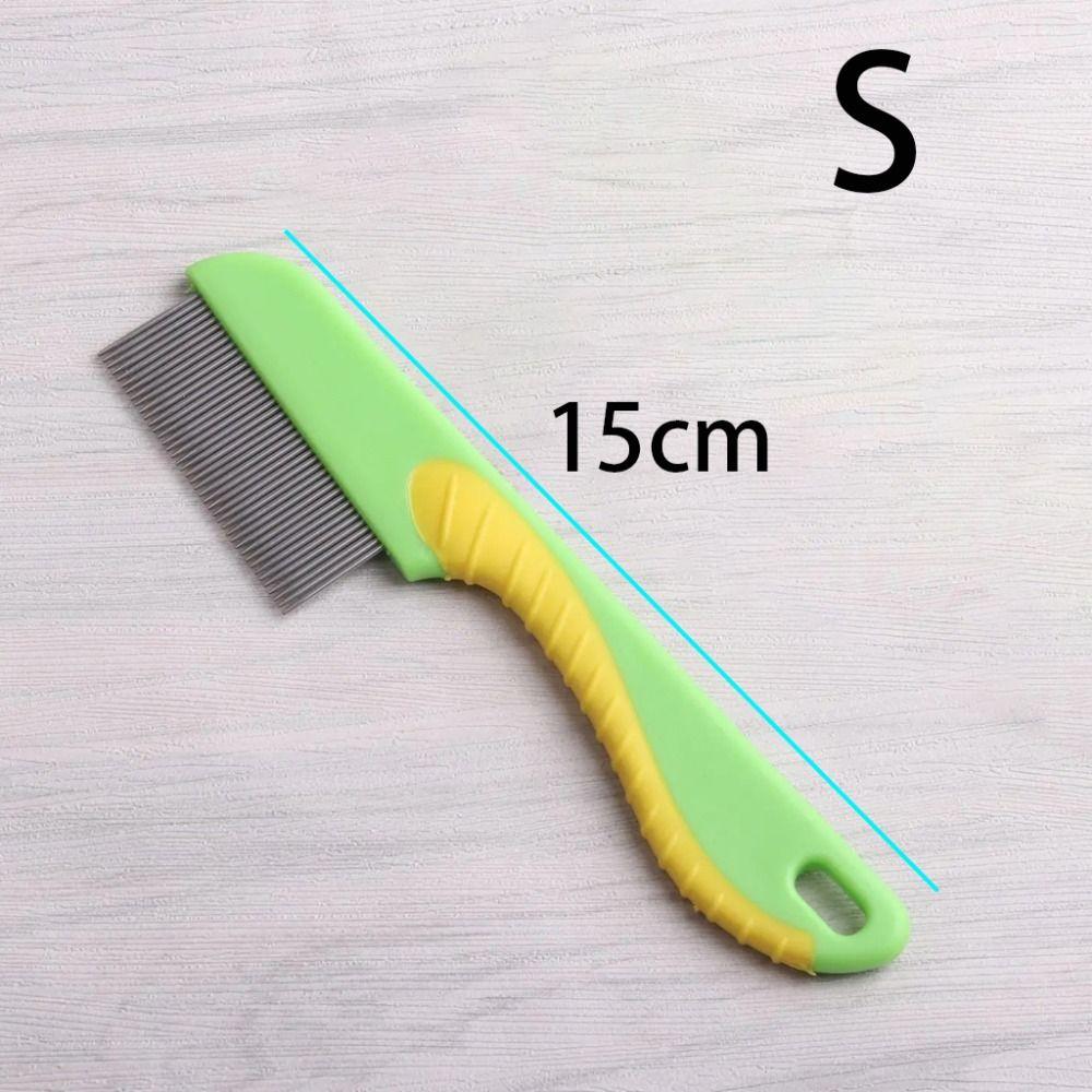 Stainless Steel Dog Flea Comb Fine Toothed Lice Comb Wool Cleaning Supplies Pet Hair Comb Cat