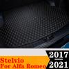 Sinjayer автомобильный коврик для багажника, всепогодный багажник, коврик для багажника, ковер с плоской стороной, чехол для багажника Alfa Romeo Stelvio