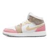 Air 1 Mid SE GS Pastel Grind Белый Розовый Коричневый Желтый DJ0338-100