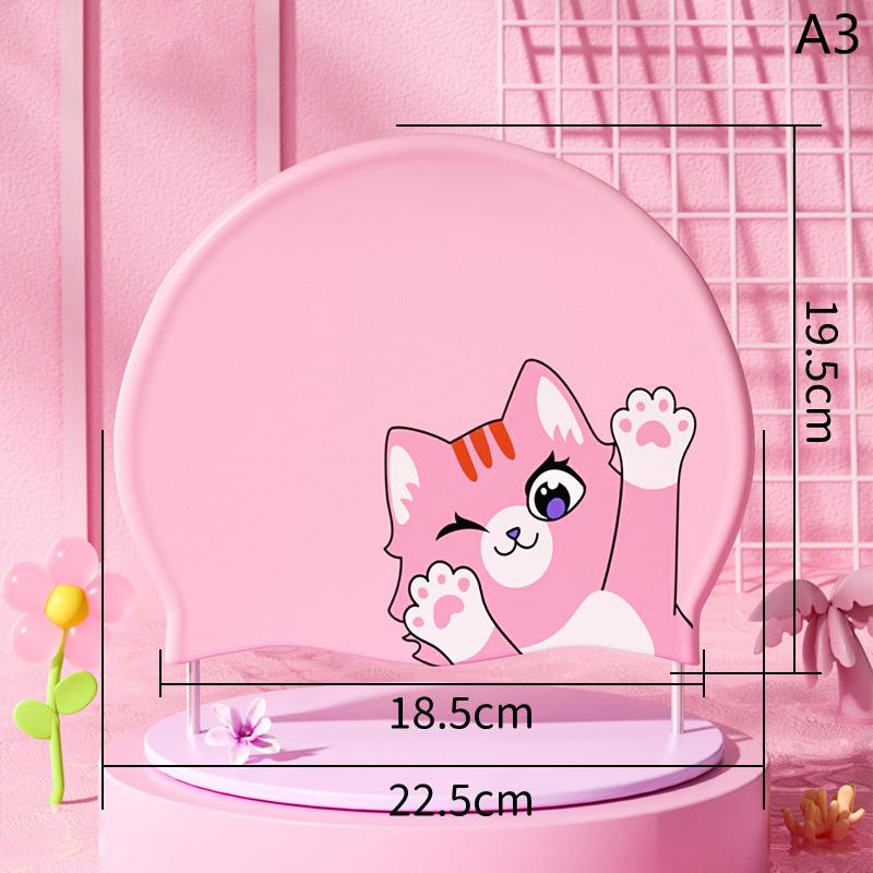 Мультяшные шапочки для плавания Водонепроницаемые с принтом Милые детские шапочки для плавания для мальчиков и девочек Защита ушей Шапочка для плавания Аксессуары для бассейна