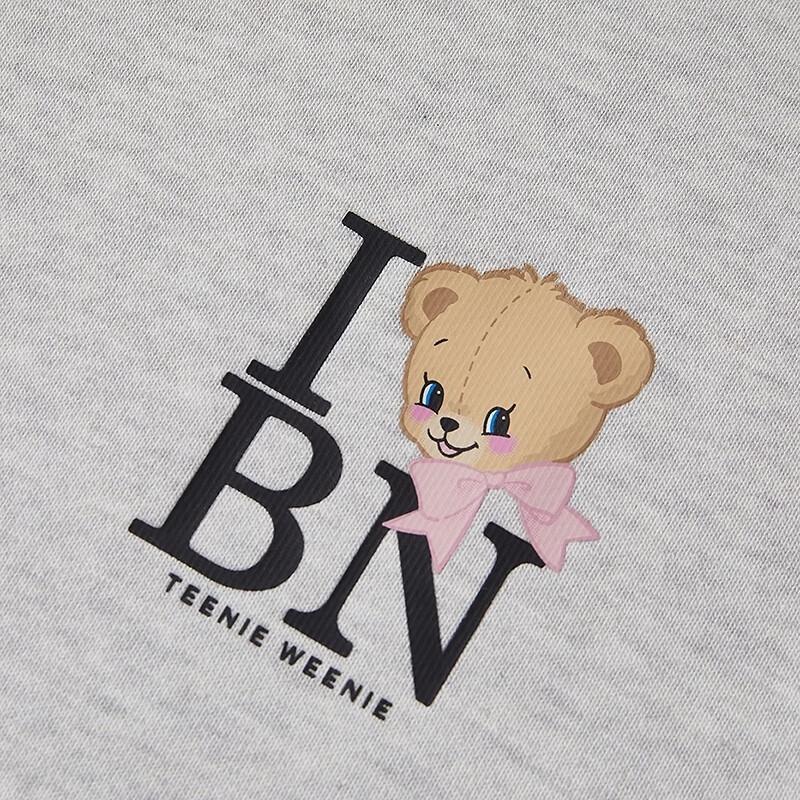 Teenie Weenie Женская толстовка Bearnova в студенческом стиле с круглым вырезом
