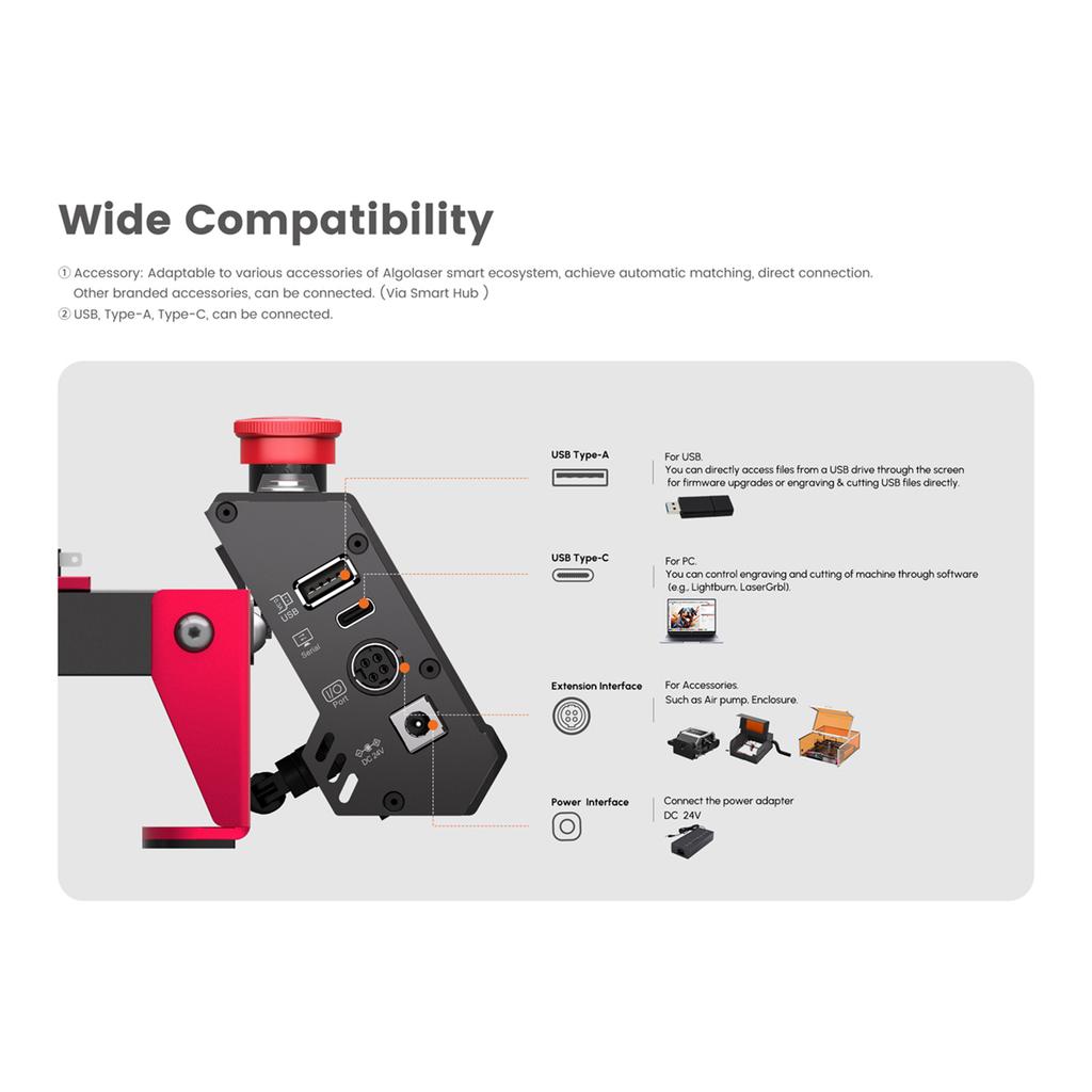 ALgolaser DIY KIT MK2 Laser Engraver 10W Laser Power Fast To Engrave 12000mmmin Laser Cutting