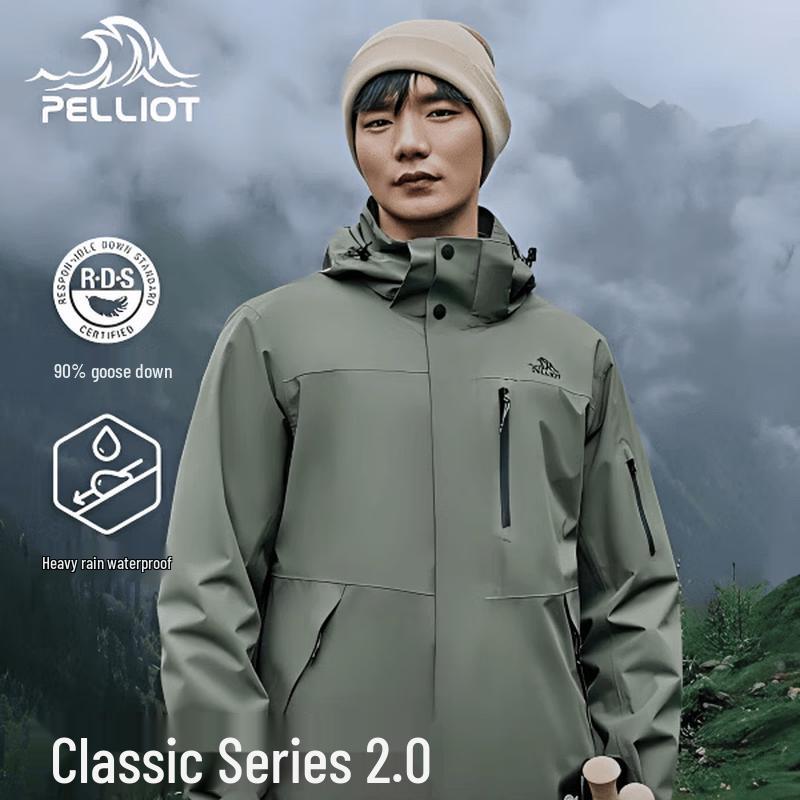 PELLIOT Мужская пуховая куртка 3-в-1 Mountain Classic 2.0