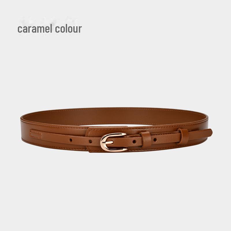 Женский ремень из натуральной кожи в стиле ретро для юбок и брюк