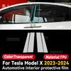 For TESLA Model X 2023 2024 Car Interior Center Console Screen Protective Film Anti-scratch Repair Sticker Accessories