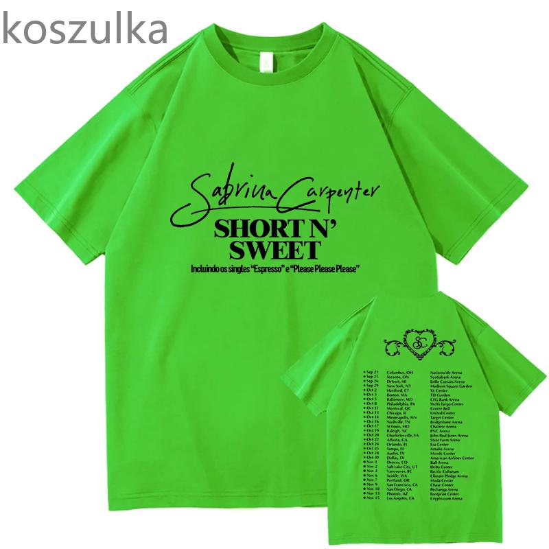 Футболка Sabrina Carpenter Short n' Sweet Album Tour Crewneck Please Please Please Футболка с коротким рукавом унисекс для женщин, модная уличная одежда
