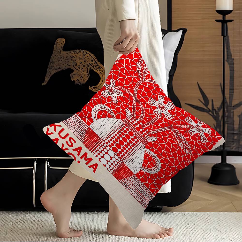 Подушка Яёи Кусама Подарок Декор для дома и офиса Спальня Диван Автомобиль Чехол для подушки 45x45