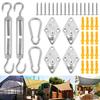 Stainless Steel Heavy Duty Hooks Garden Sun Shade Sail Fixing Kit Canopy Awning Hardware Fittings M5 Sun Shade Sail Fixing Kit