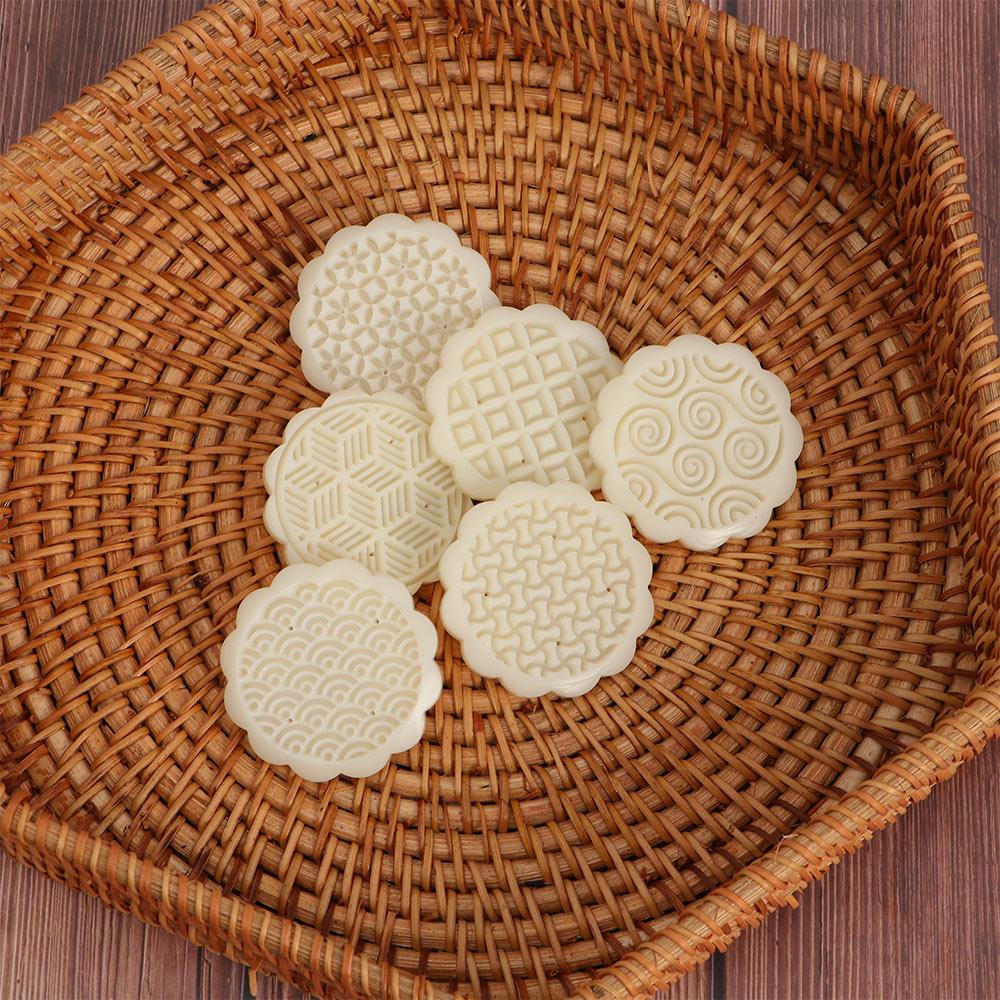 Кекс из зеленой фасоли Геометрический узор Печенье Штамп-вырезка Форма для лунного пирога Форма для маамуль Форма для лунного пирога