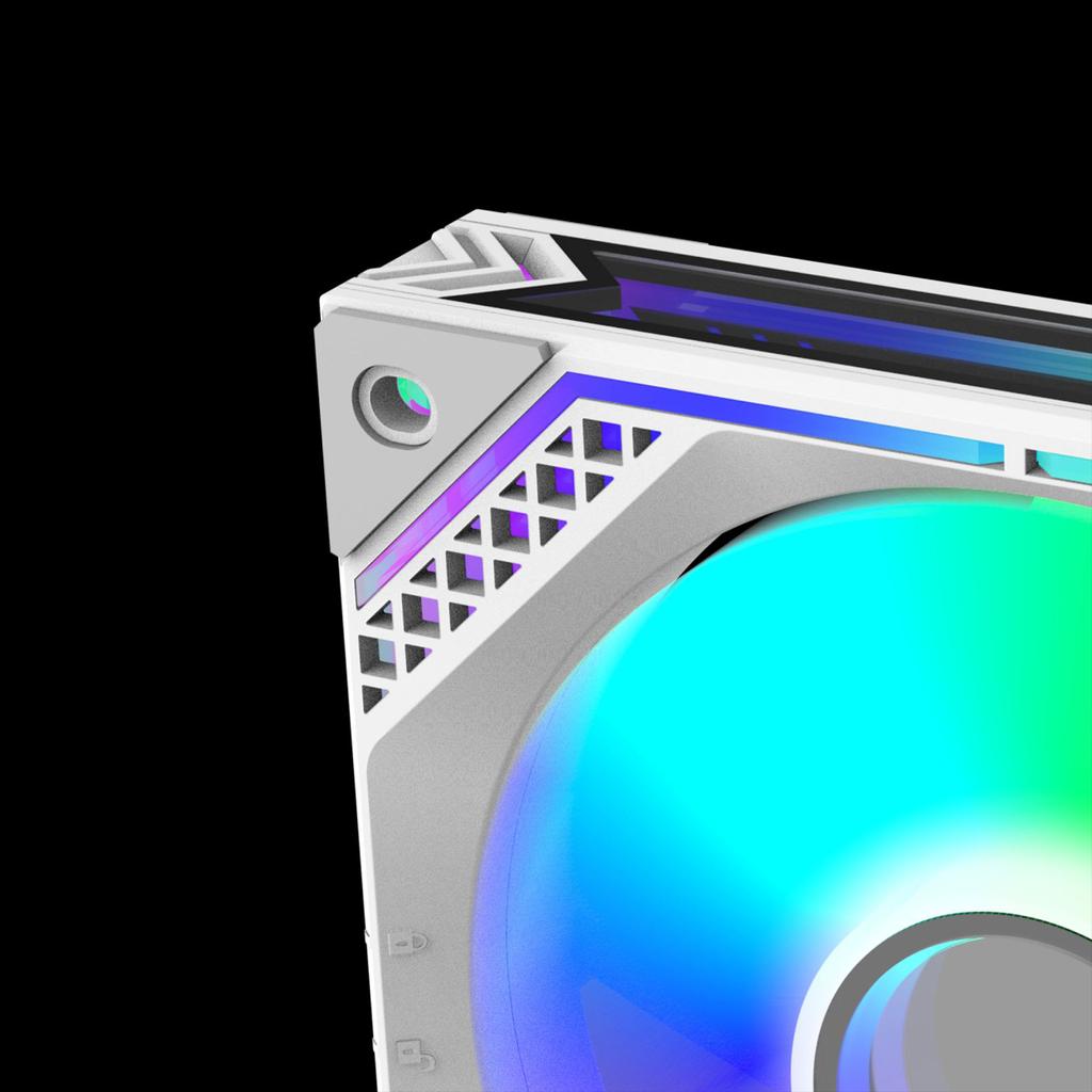 Вентиляторы для ПК 120 мм, 2000 об./мин. Вентилятор для корпуса компьютера ARGB 5 В 3-контактный ШИМ охлаждающий вентилятор Тихие воздушные охладители процессора Аксессуар для радиатора