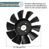 Lawn Mower Transmission Fan for Multiple Models 53822 584282001 Replacement Part for Tractor Cooling System
