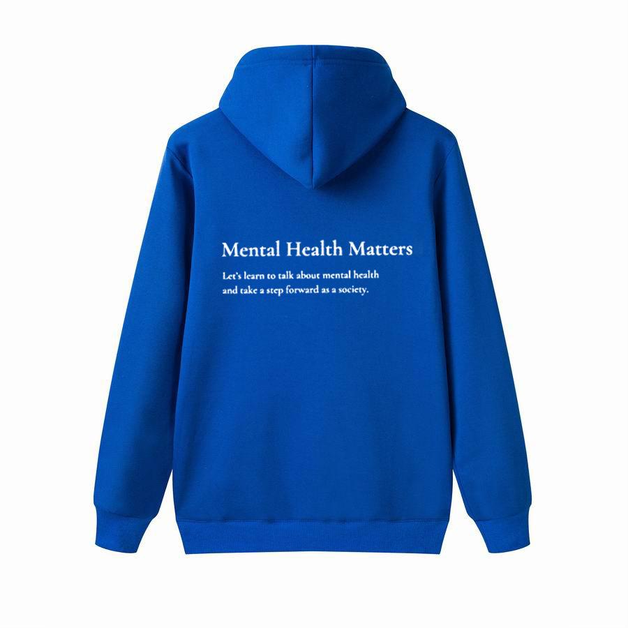 Aesthetic Hoodie with Words On Back Unisex Trendy Hoodies Mental Health Matters Letter Print Hoodie Mental Health Awareness Pullover