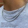 Simple Collarbone Necklace For Women Man Stainless Steel Gold Color Snake Chain High Quality Jewelry Wedding Party Gift