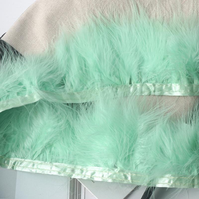 Цвет Кровеносный Сосуд Флис Перо Ткань Края Тканевая Полоска Флисовая Ткань Пояс Одежда Аксессуары Сделай Сам Автомобильный Противоскользящий Коврик Декоративный Материал