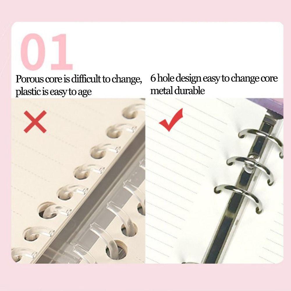 Transparent Colored Binder Cover Creative Photo Card Holder Planner Cover Handbook Cover  Agenda