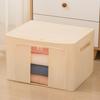 Складной ящик для хранения большой емкости с крышкой, тканевые контейнеры для хранения одежды, шкафа, спальни и домашнего хозяйства
