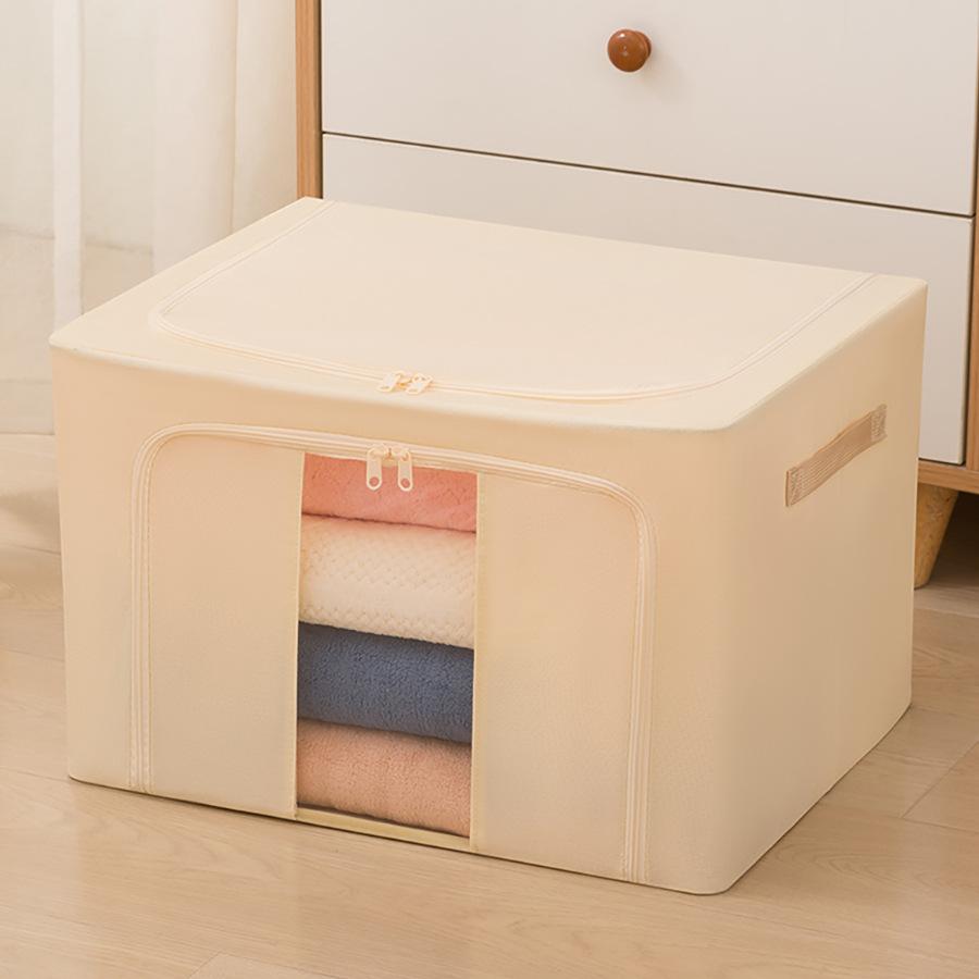Складной ящик для хранения большой емкости с крышкой, тканевые контейнеры для хранения одежды, шкафа, спальни и домашнего хозяйства