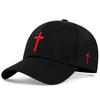 Unisex Cross Embroidery Baseball Cap Adjustable Golf Hat Cotton Snapback Caps Casquette Hats Casual Hip Hop Dad Hats
