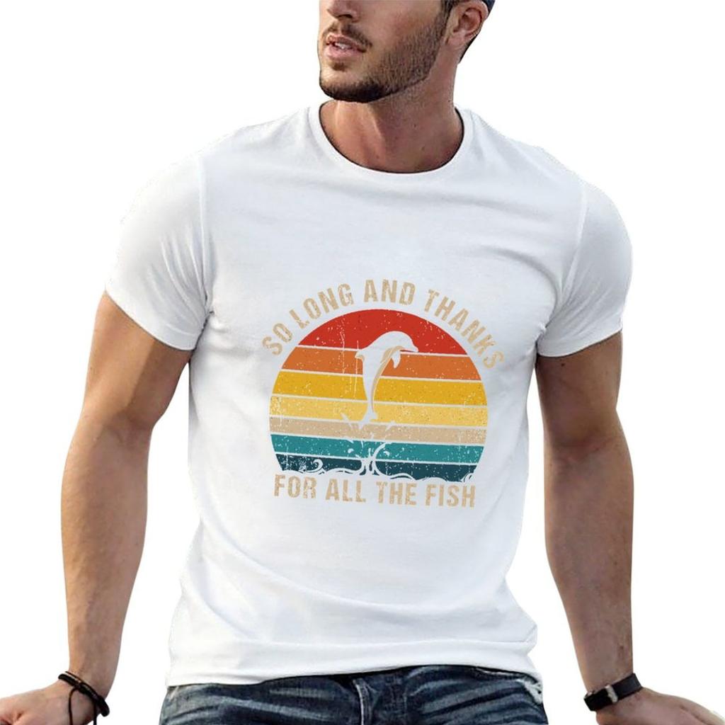 So Long And Thanks For All The Fish Vintage Tshirt Vintage Clothing Unisexs Graphic Tshirts Hip Hop