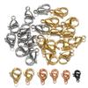 20pcs 9/10/12/15mm Stainless Steel Lobster Clasps Jewelry Finding DIY Clasp Hooks Necklace & Bracelet Chain Jewelry Components