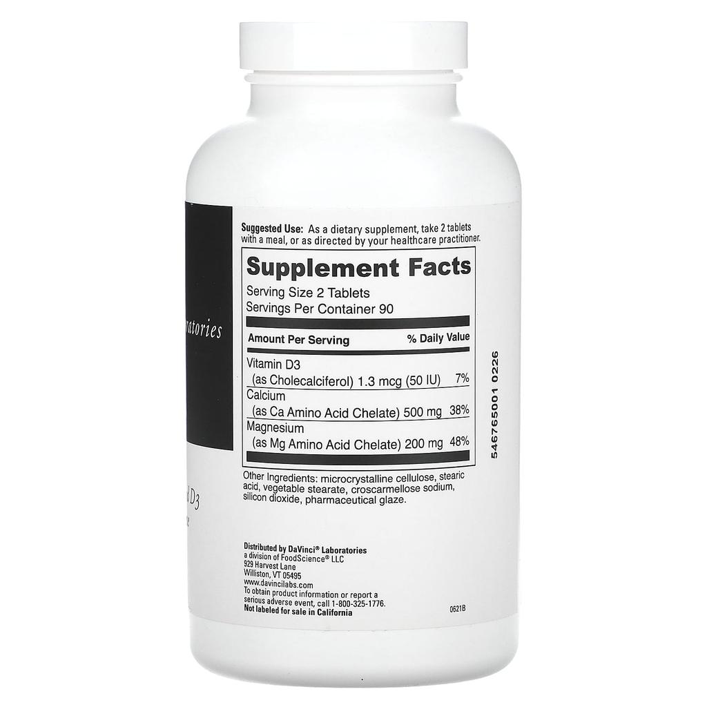 DaVinci Laboratories, Cal Mag, 180 Tablets