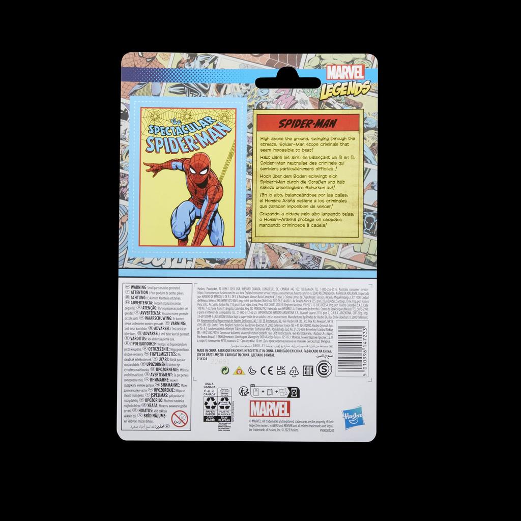 Marvel Legends Series Retro 375 Collection Человек-паук 3,75-дюймовая фигурка