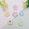 Bulk 100Pcs/Bag 18MM Colorful Plumeria Flower Cabochons Flatback Summer Florals Slime Charms Beads for Phone Case Decoration